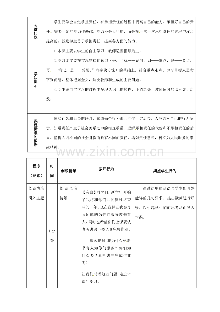 内蒙古鄂尔多斯市东胜区培正中学九年级政治全册 1.1 我对谁负责 谁对我负责 新人教版.doc_第2页