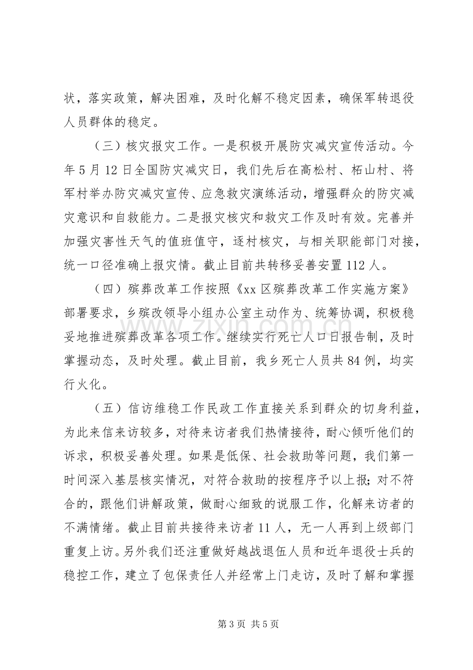 乡镇年度民政工作总结及下步工作安排.docx_第3页