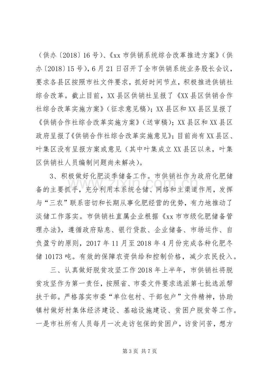 供销社XX年上半年工作总结及下半年工作安排.docx_第3页