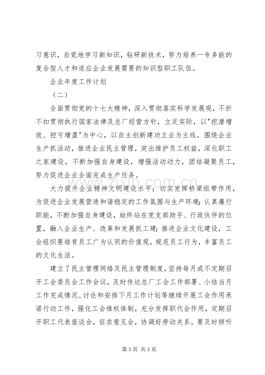 企业年度工作计划 .docx_第3页