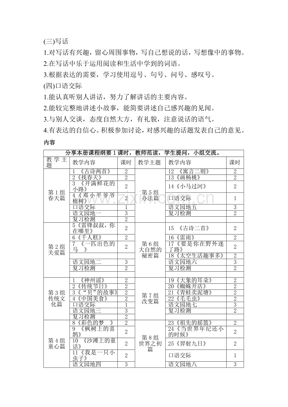 统编小语二年级下册课程纲要.doc_第2页