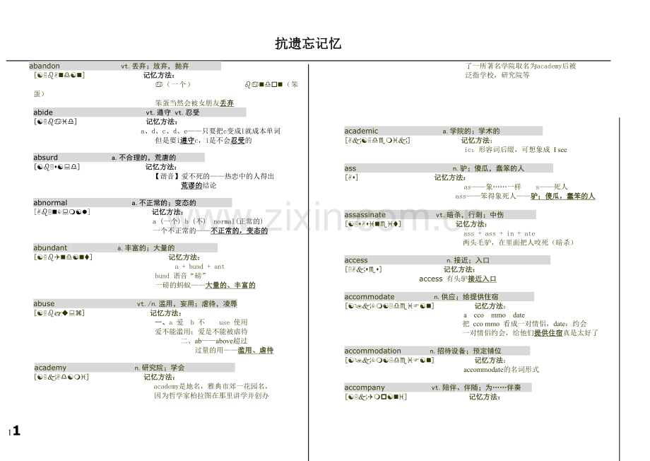 把四级英语单词复制到你的大脑.doc_第1页