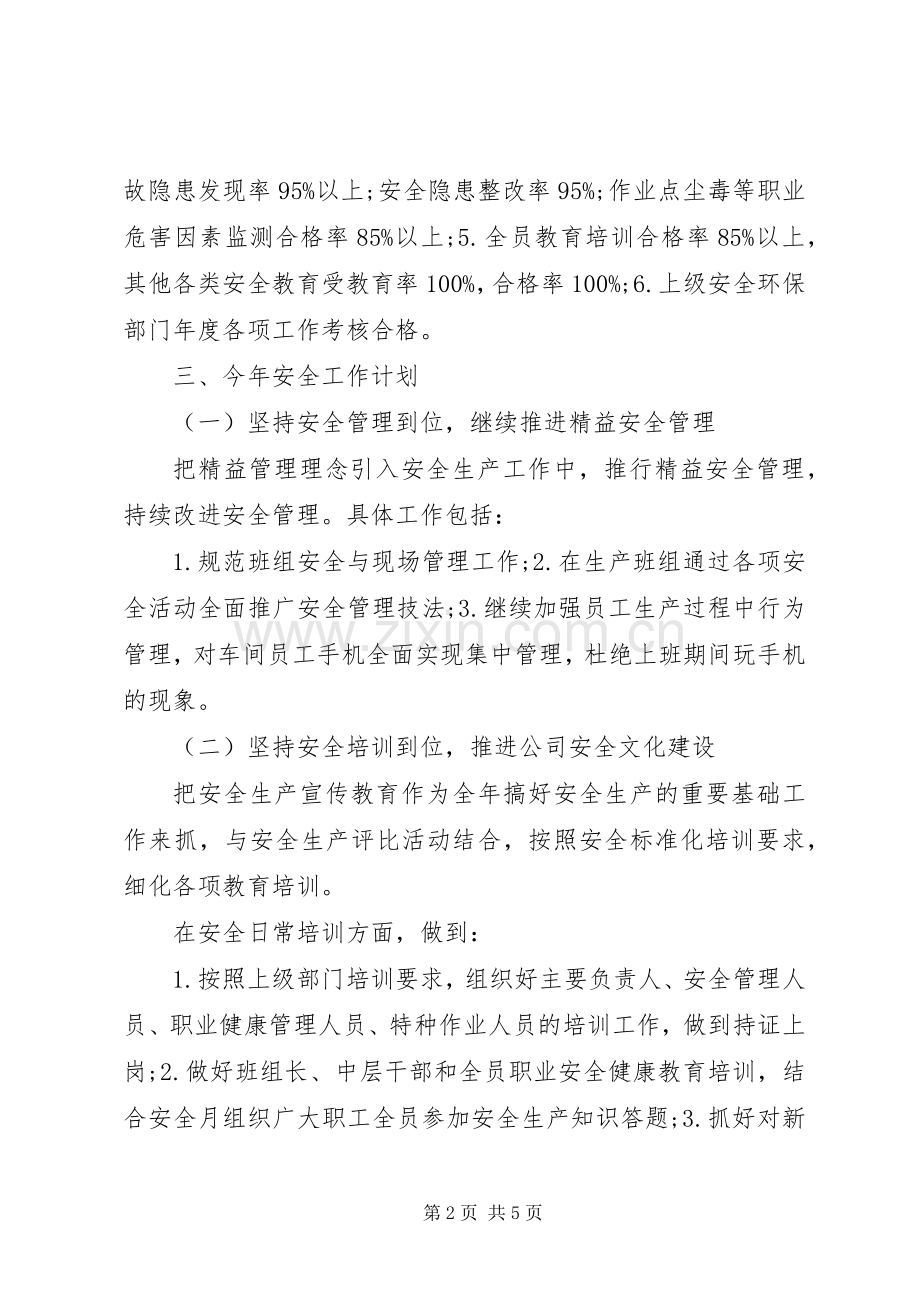 公司安全生产年度计划.docx_第2页