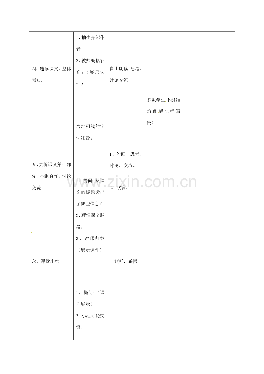 小学七年级语文下册 1《从百草园到三味书屋》教案1 （新版）新人教版-（新版）新人教版初中七年级下册语文教案.doc_第3页