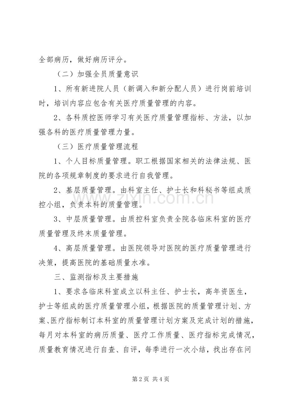 XX年质控科工作计划 .docx_第2页