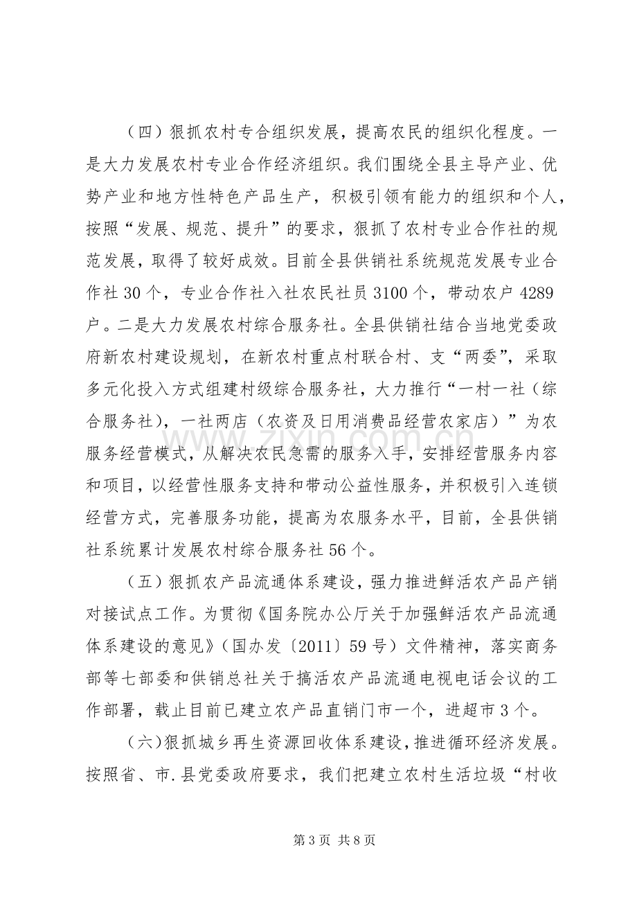 供销社十二五总结和十三五计划.docx_第3页