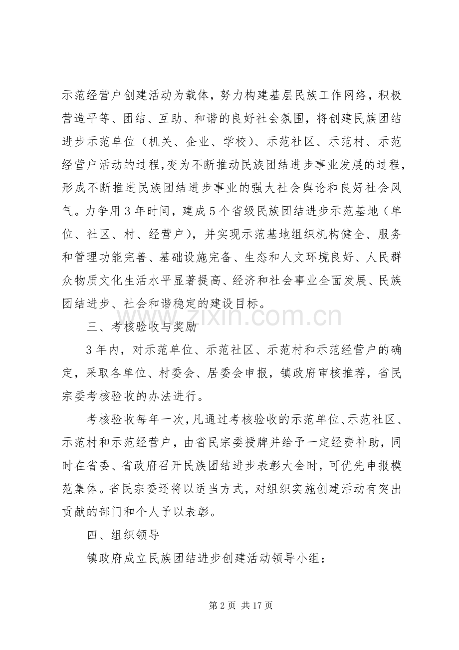 XX年民族团结进步创建活动计划.docx_第2页