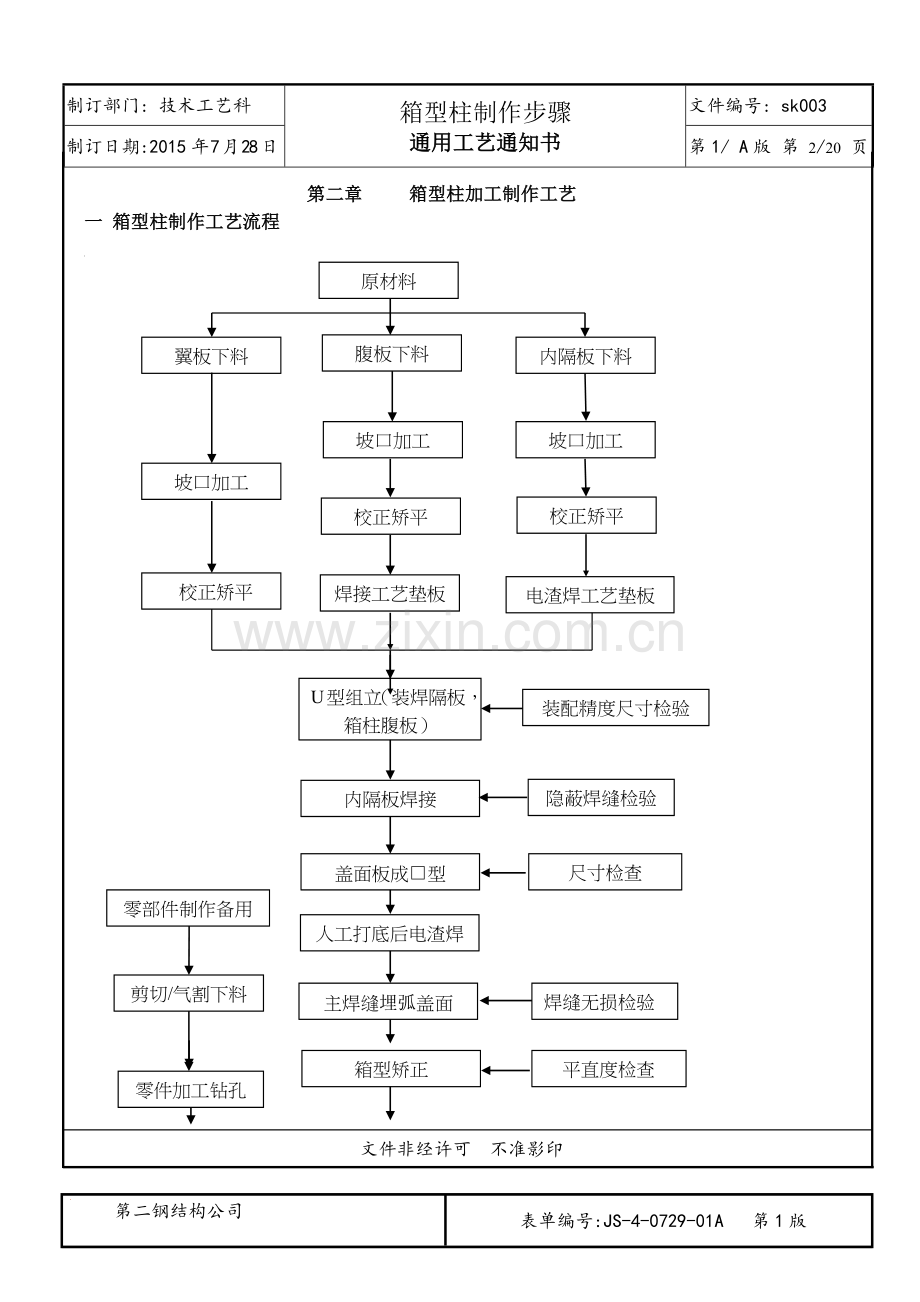 钢结构箱型柱加工工艺.doc_第2页