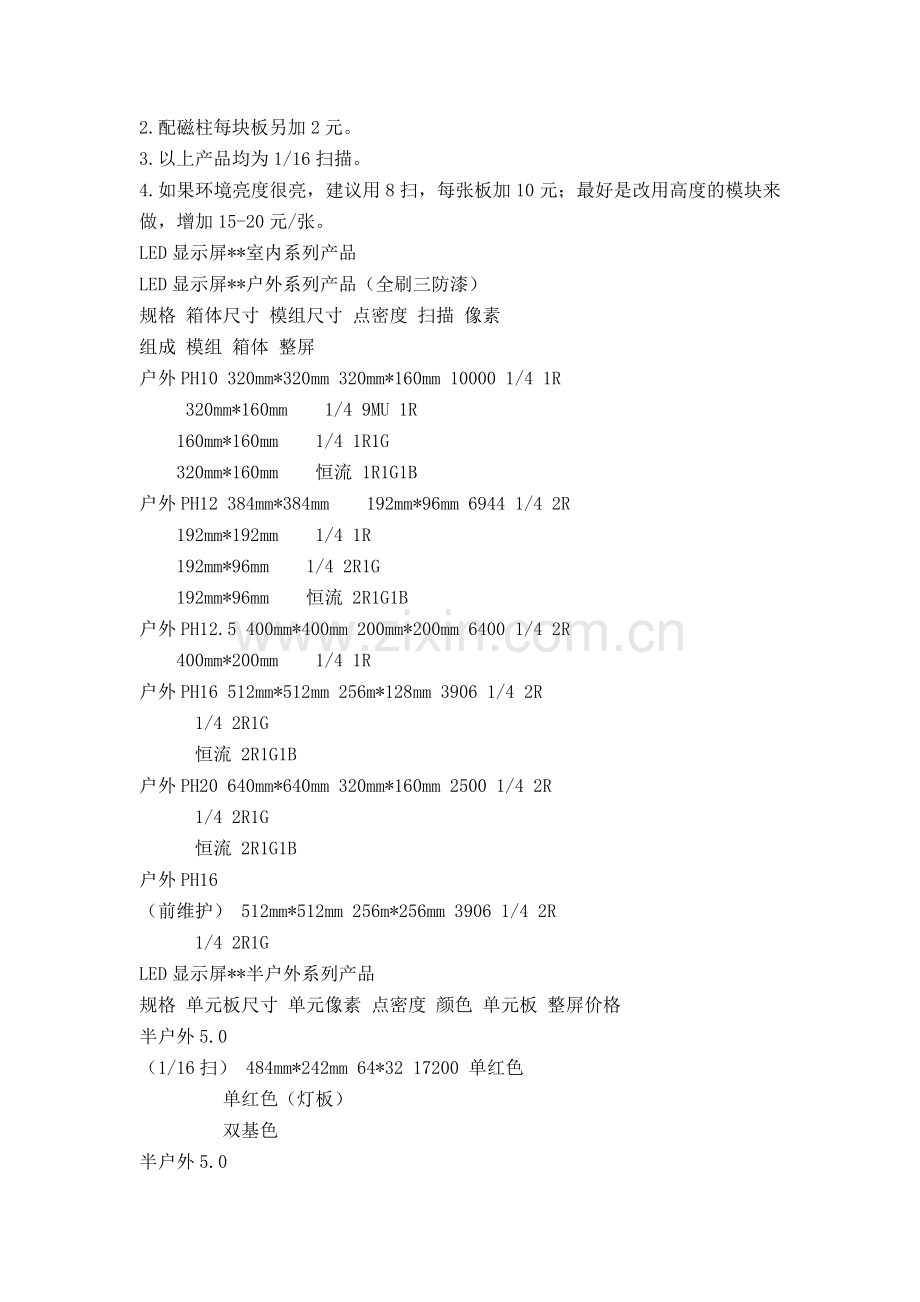 LED电子显示屏工程报价计算方法.doc_第3页