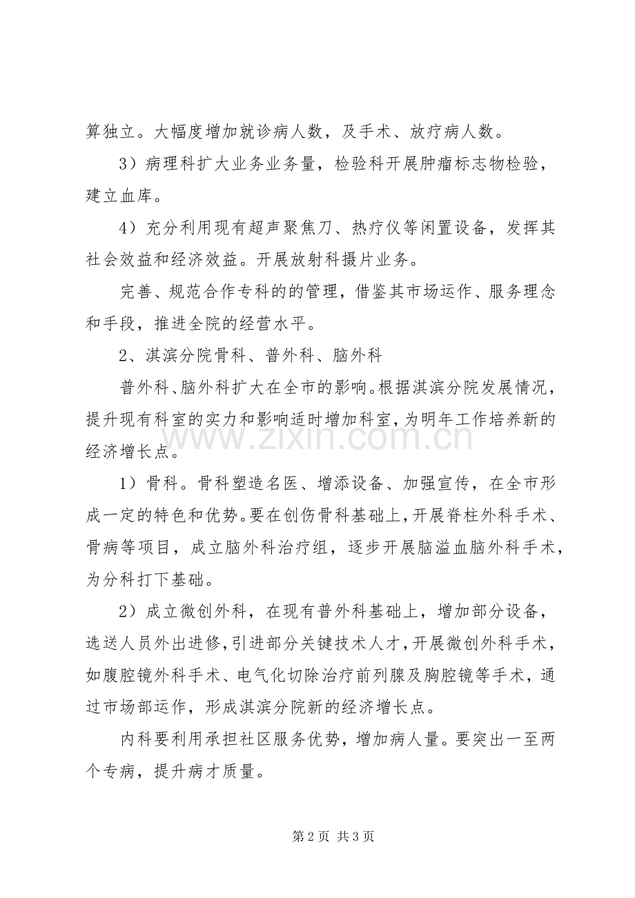 XX年度市人民医院工作计划 .docx_第2页