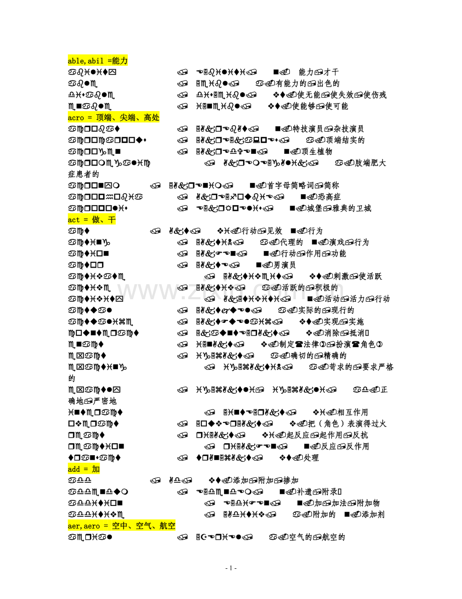 西点课业--中考英语单词词根记忆法.doc_第1页