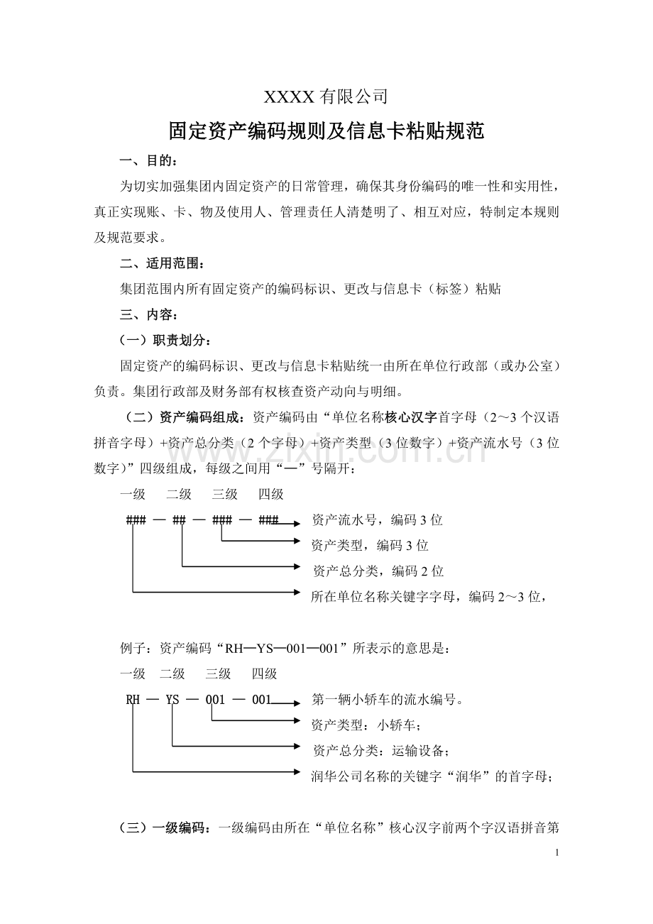 固定资产编码规则(附件).doc_第1页