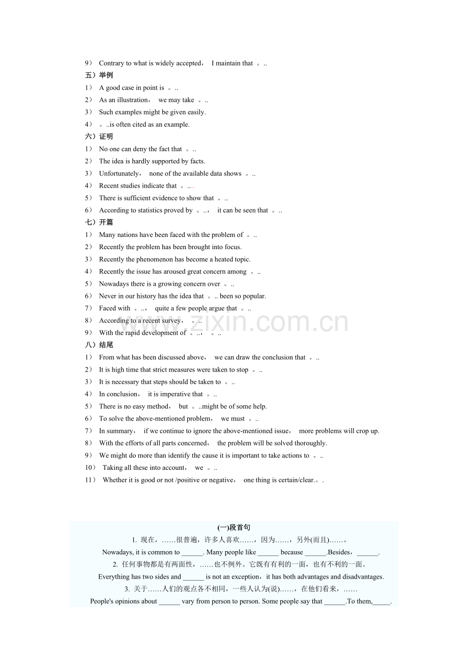 英语四级考试作文通用经典句型.doc_第2页