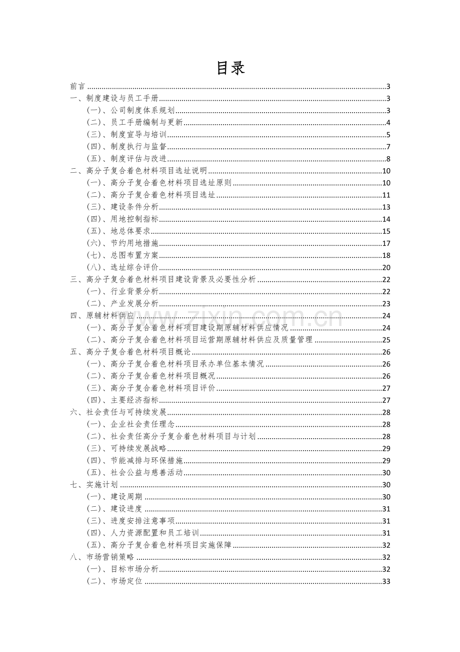 高分子复合着色材料项目投资分析及可行性报告.docx_第2页