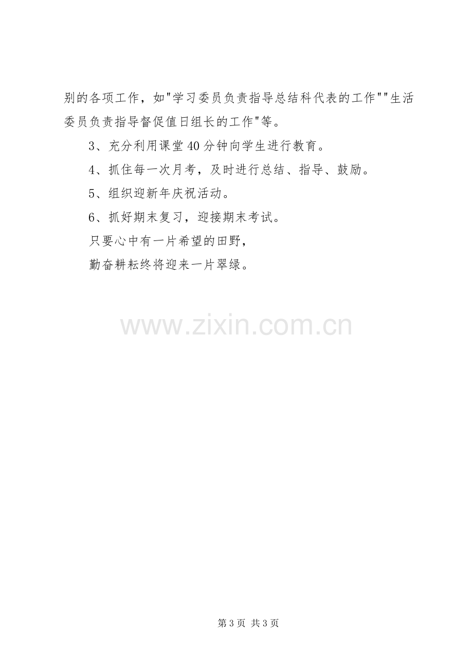 XX年通用班主任工作计划.docx_第3页