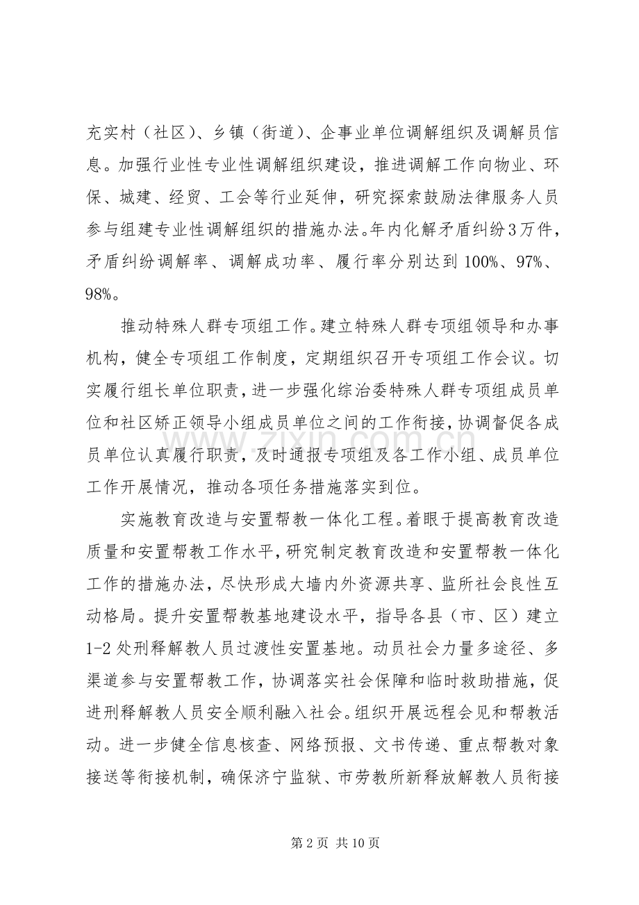 XX年度全市司法行政工作计划.docx_第2页