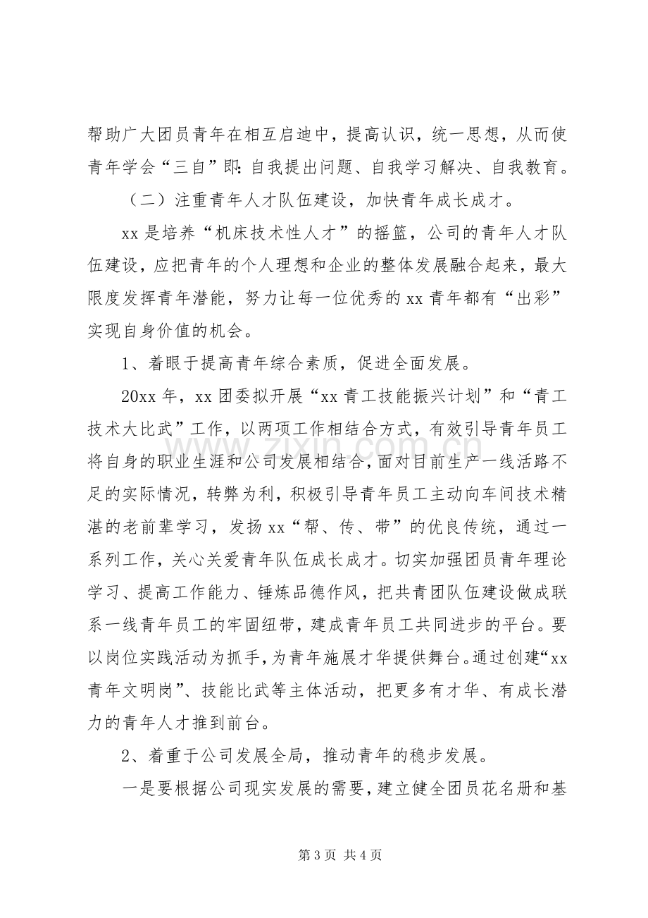 [XX年公司团委工作计划书]团委工作计划书.docx_第3页