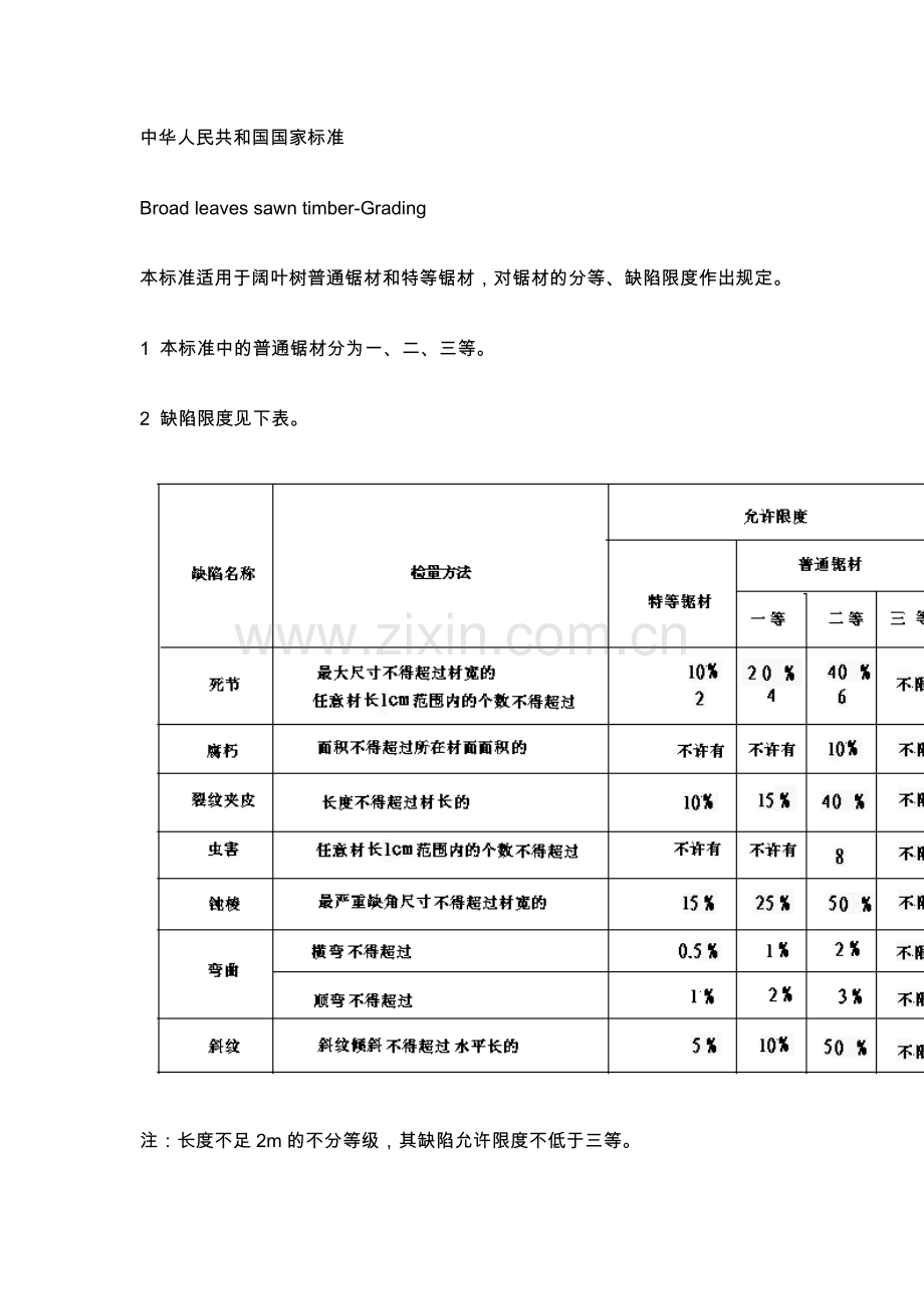 阔叶树锯材的分等.doc_第1页