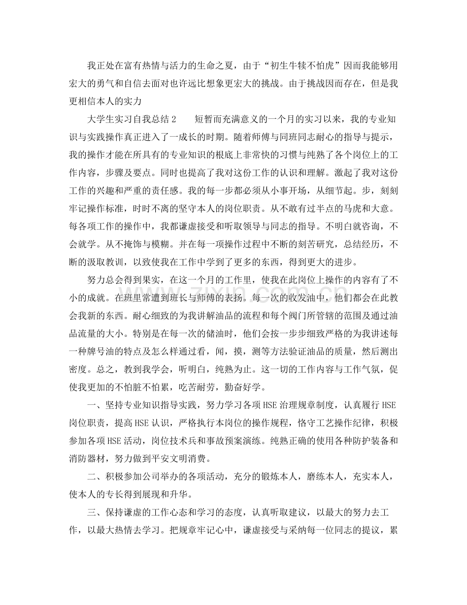 实习自我参考总结的范文（通用）.docx_第2页