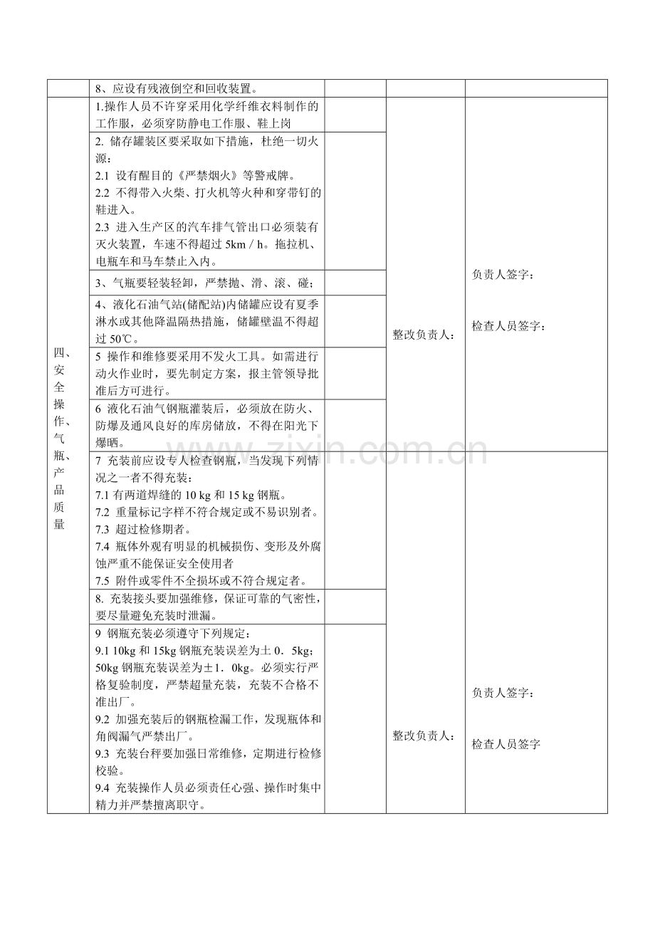 液化气站安全隐患排查治理检查表.doc_第2页