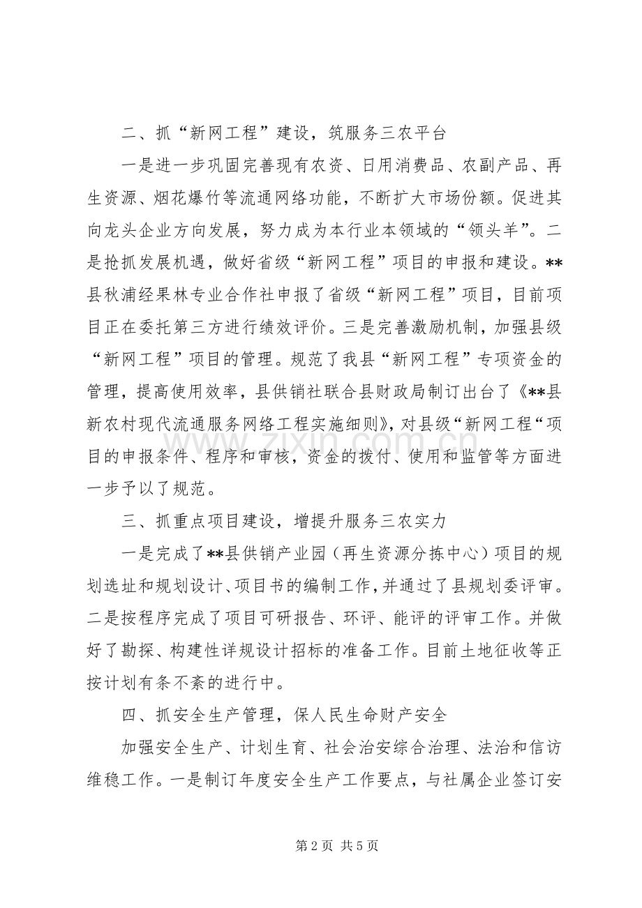 供销社工作总结及计划 .docx_第2页