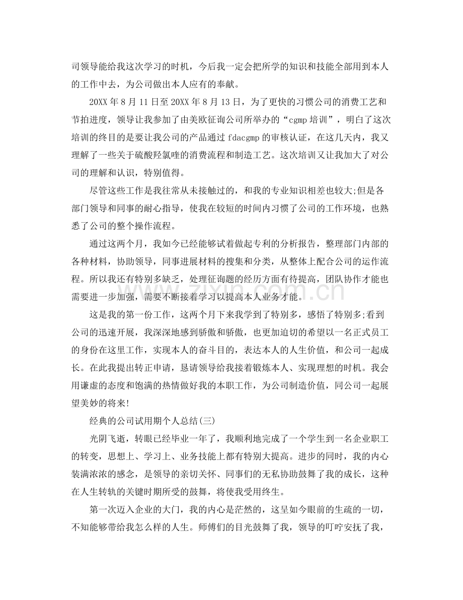 公司试用期个人参考总结五篇合集2.docx_第3页