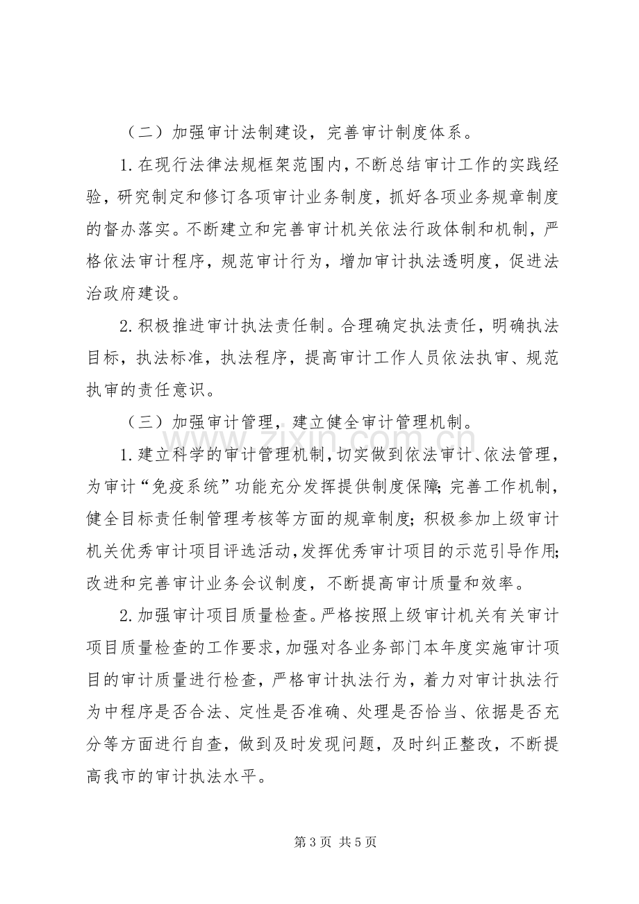 审计机关年度法治建设工作计划 .docx_第3页