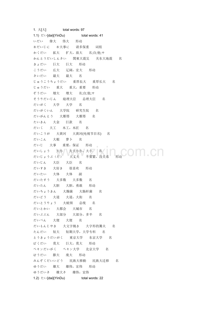 常用日语单词音讯归类.doc_第1页