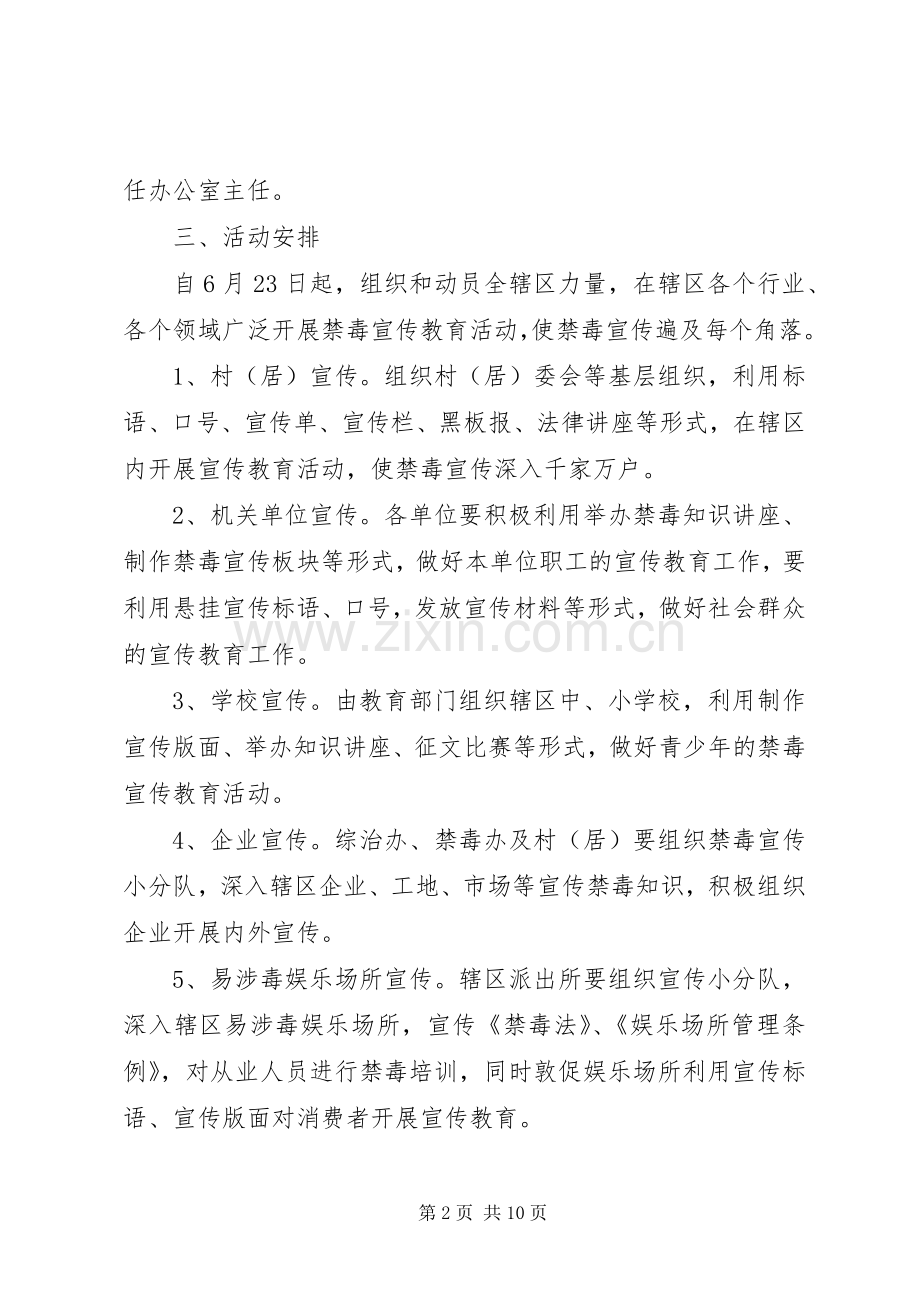 XX年禁毒活动宣传计划范文.docx_第2页