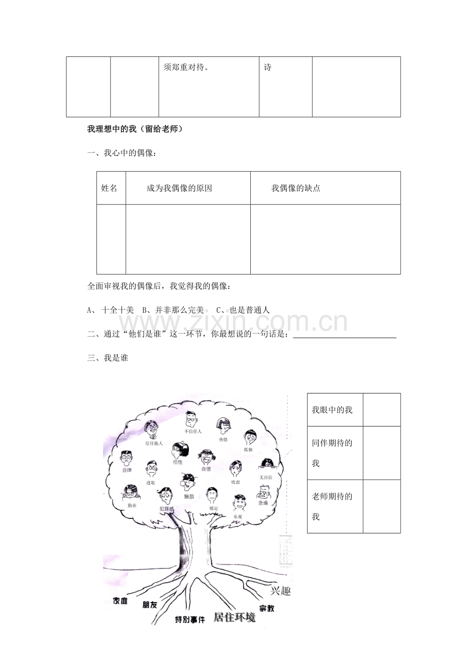 七年级政治上册 第5课 第三框 自我新形象教学设计 人教新课标版.doc_第3页