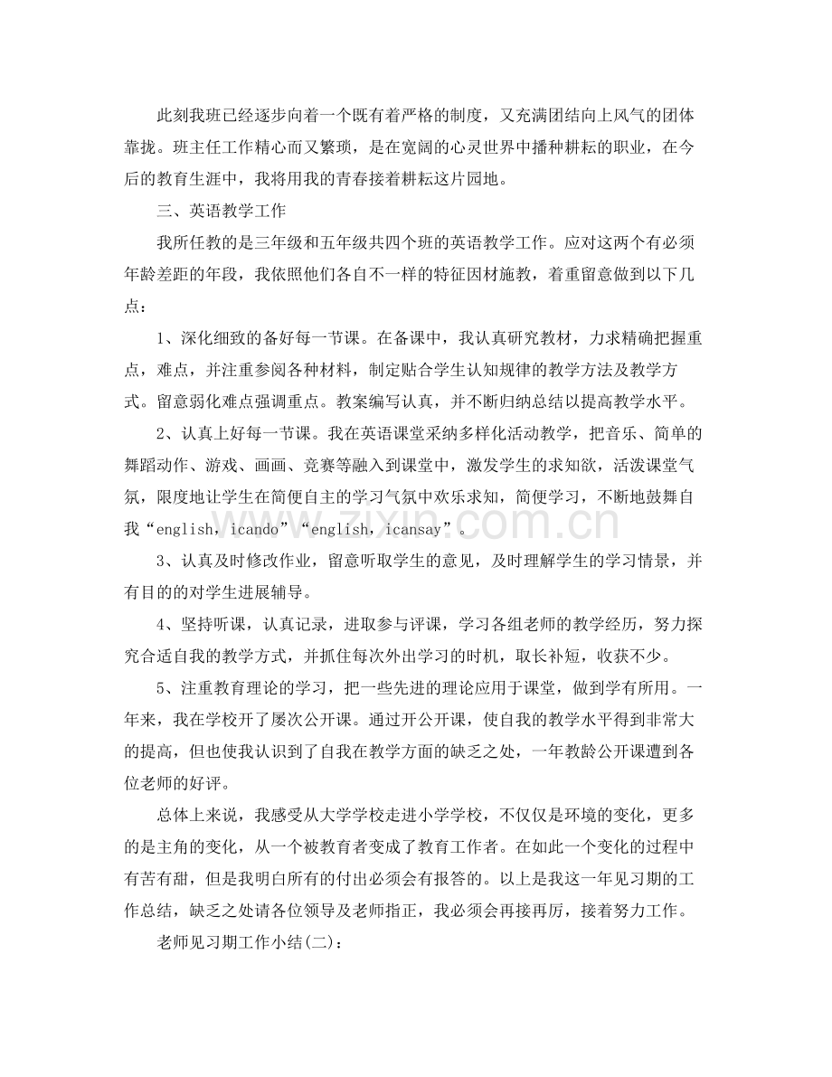 教师见习期工作参考总结2)（通用）.docx_第2页