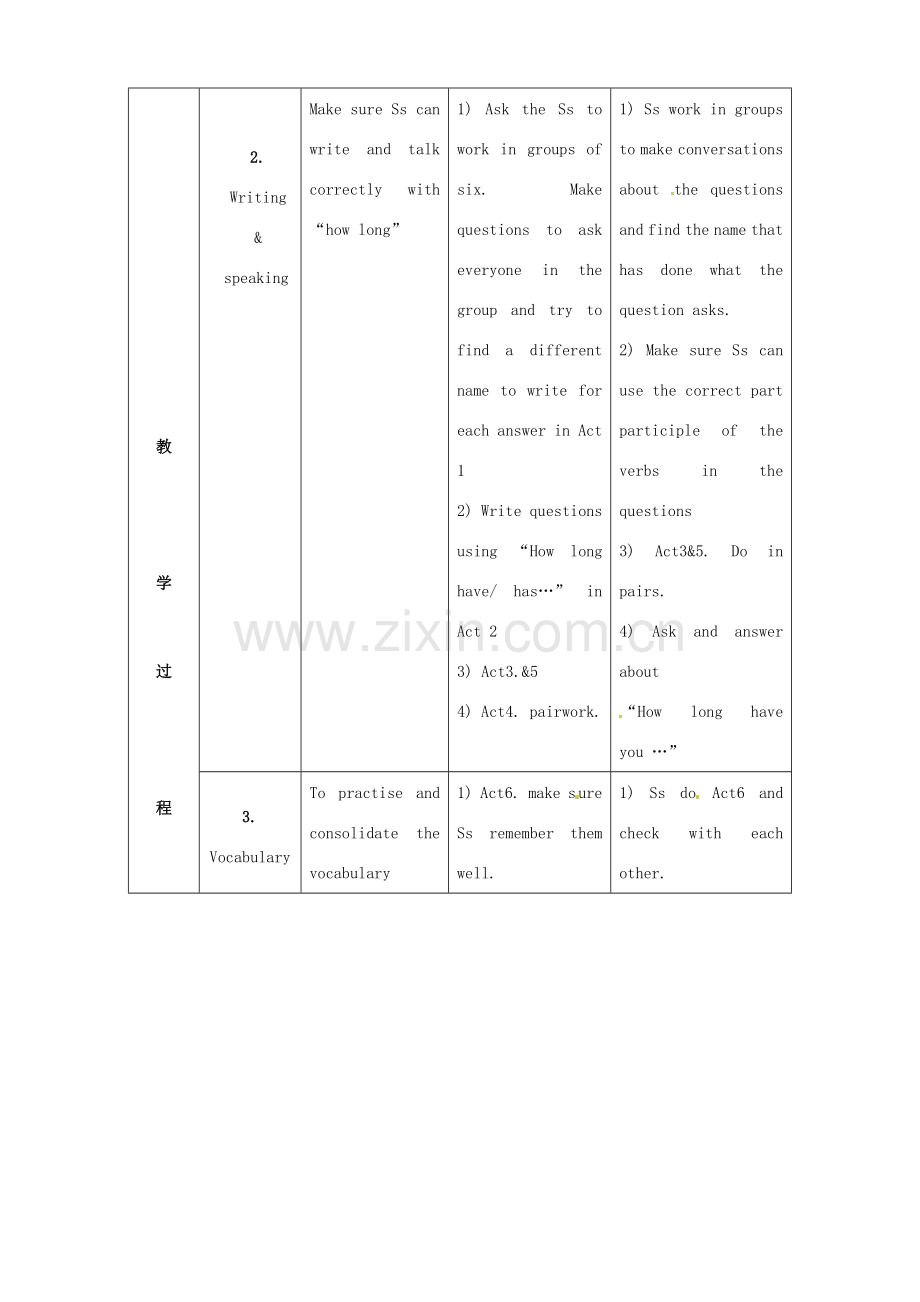 天津市武清区杨村第五中学八年级英语上册《Module 4 Education Unit 3 Language in use》教案 外研版.doc_第2页