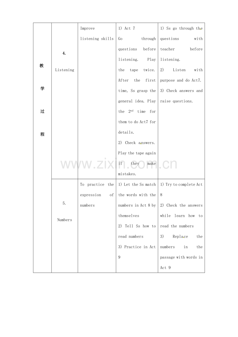 天津市武清区杨村第五中学八年级英语上册《Module 4 Education Unit 3 Language in use》教案 外研版.doc_第3页