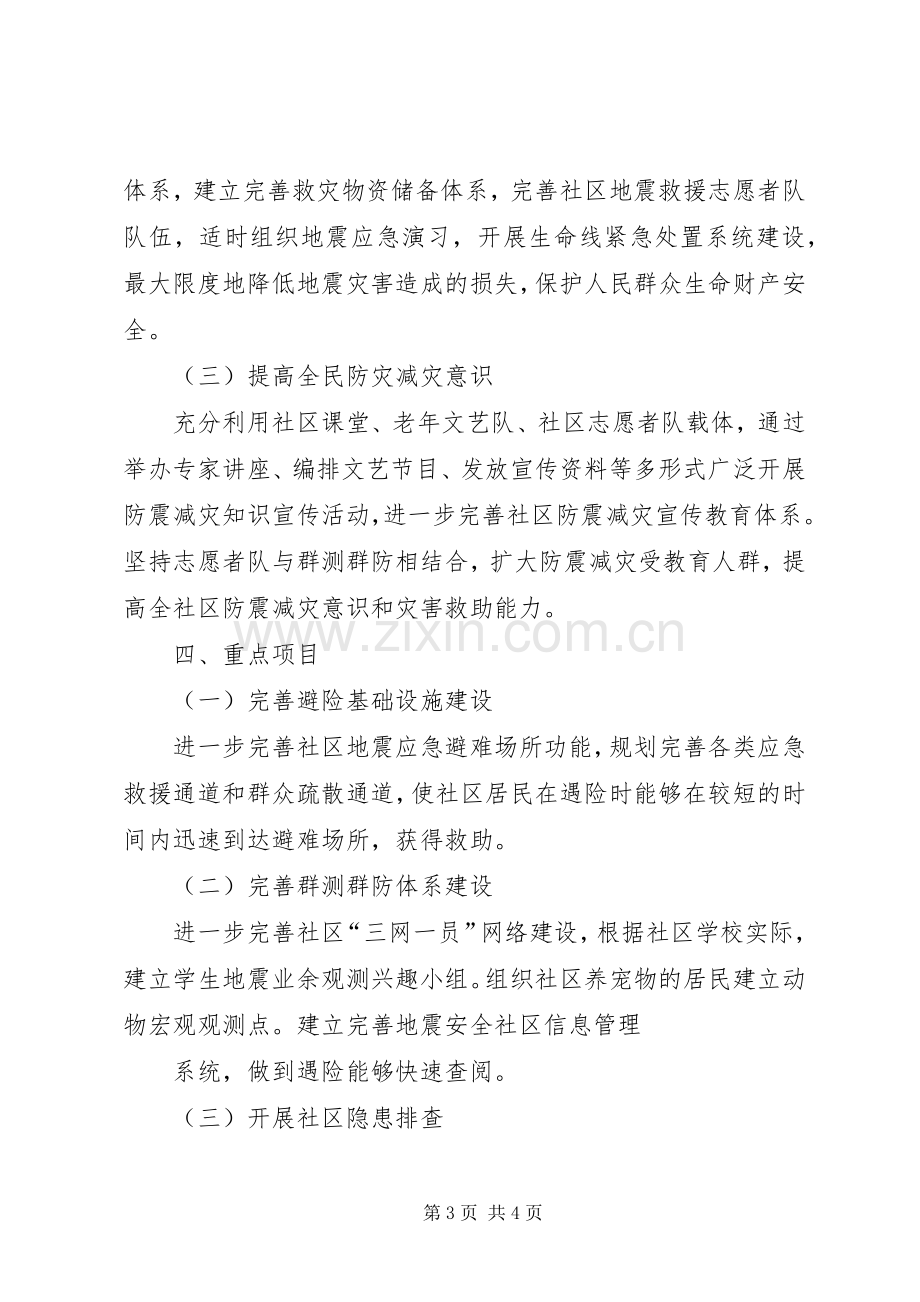 翠馨苑社区防震减灾工作计划 .docx_第3页