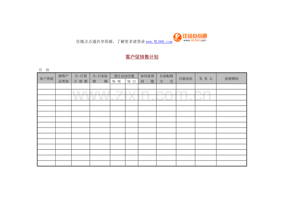 客户销售计划表.doc_第1页