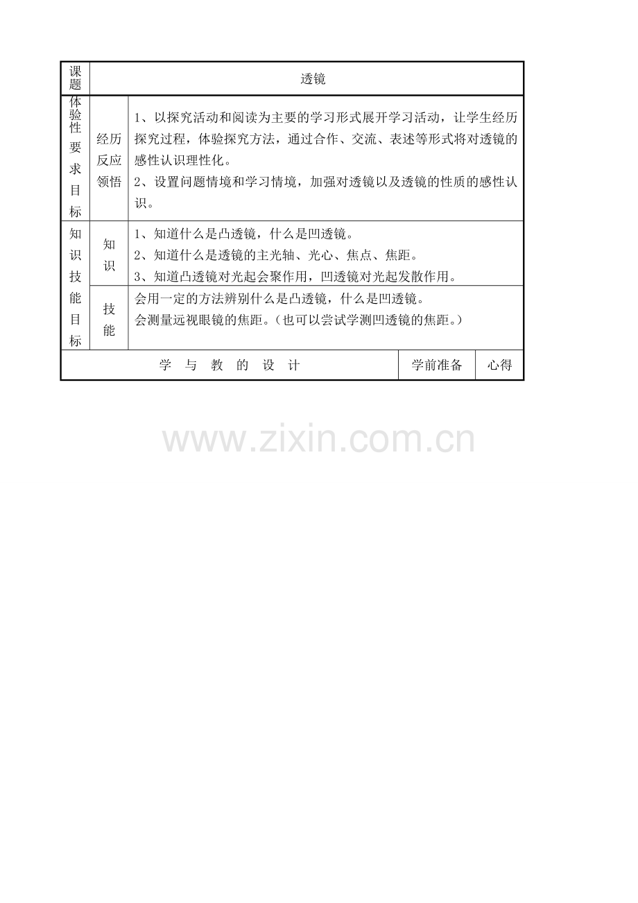 八年级物理苏科版透镜2.doc_第1页