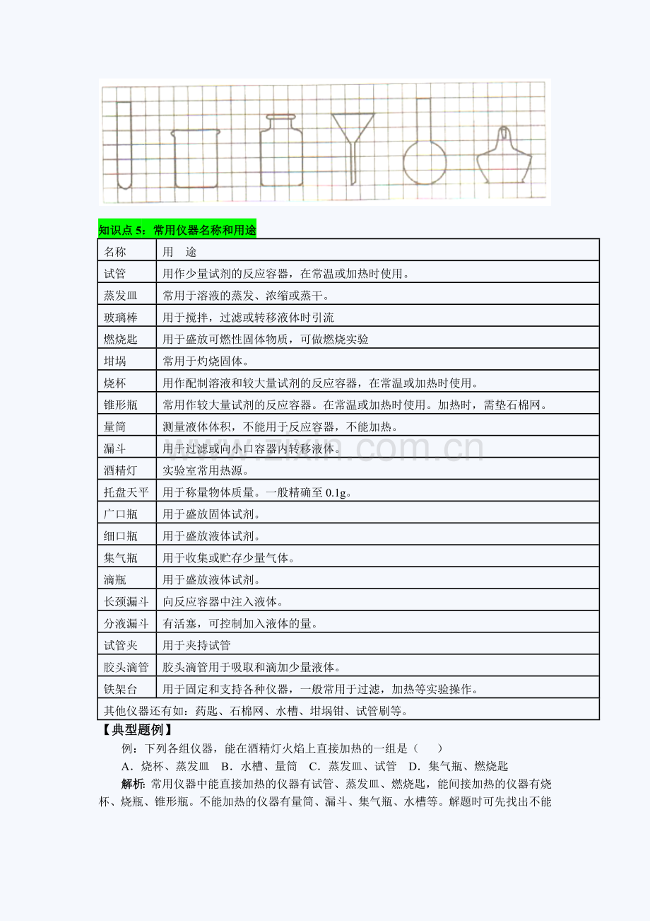 初三化学同步练习题：走进化学实验室.doc_第2页