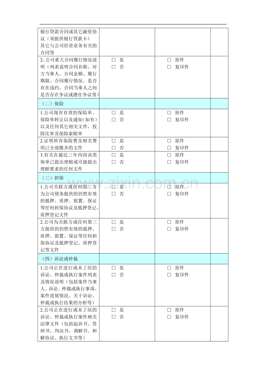 影院公司收购尽职调查清单.doc_第3页