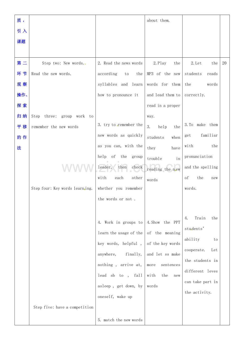 广东省深圳市宝安区上寮学校七年级英语下册《Unit 3 Our animal friends》New Words教案 牛津版.doc_第2页