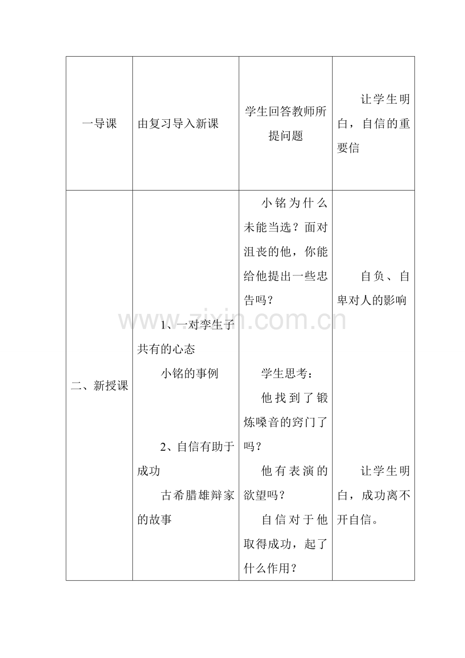 自信是成功的基石教学设计.doc_第2页