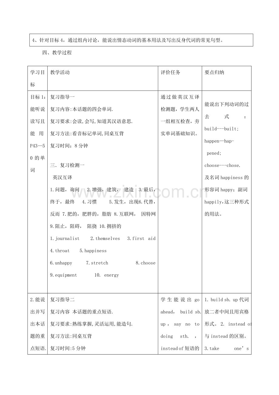 八年级英语上册 Unit 2 Keeping Healthy Topic 3 Must we do exercise to prevent the flu复习教案 （新版）仁爱版-（新版）仁爱版初中八年级上册英语教案.doc_第2页