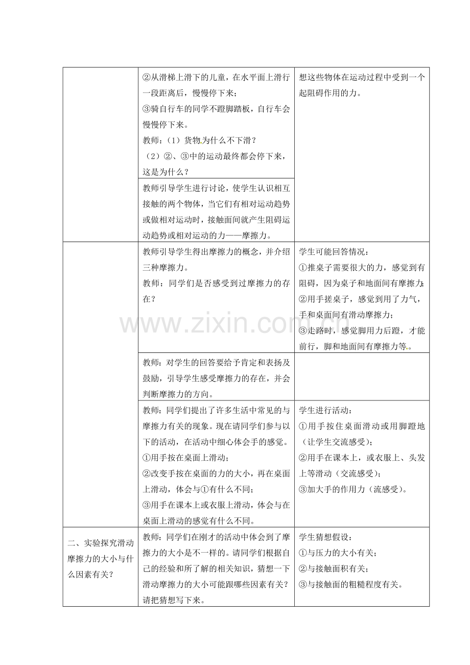 云南省曲靖市麒麟区第七中学八年级物理《摩擦力》教学案例.doc_第2页