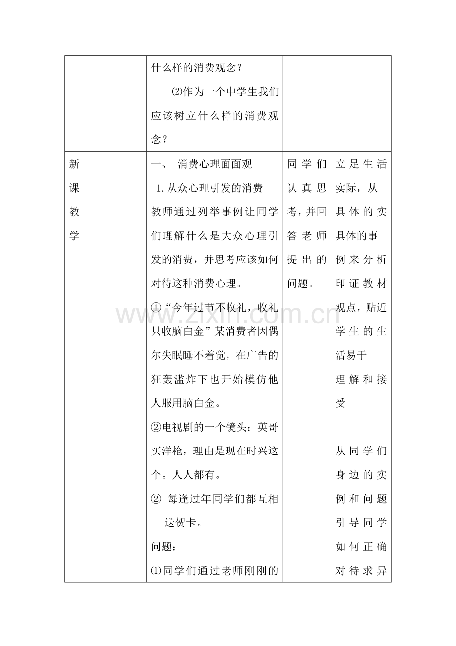 树立正确的消费观教学过程和教学反思.doc_第2页