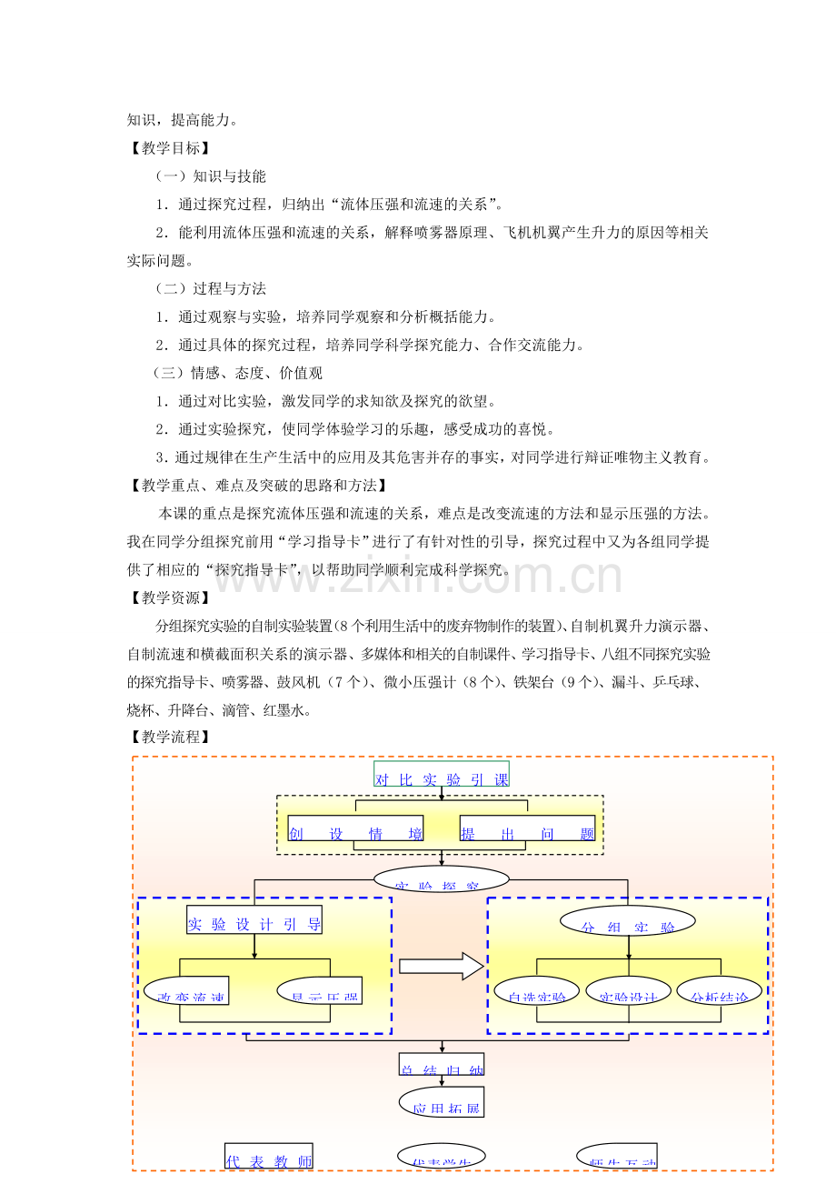 八年级物理下册 4.5《液体的压强与流速的关系》教案 京课改版-人教版初中八年级下册物理教案.doc_第2页