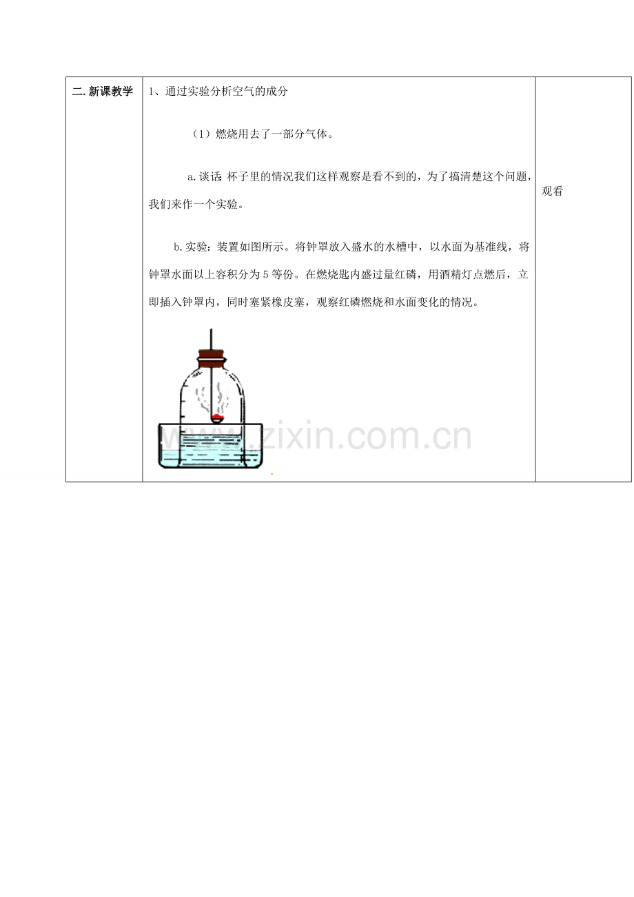 七年级科学下册 2.2 空气的成分教案1 华东师大版.doc_第2页