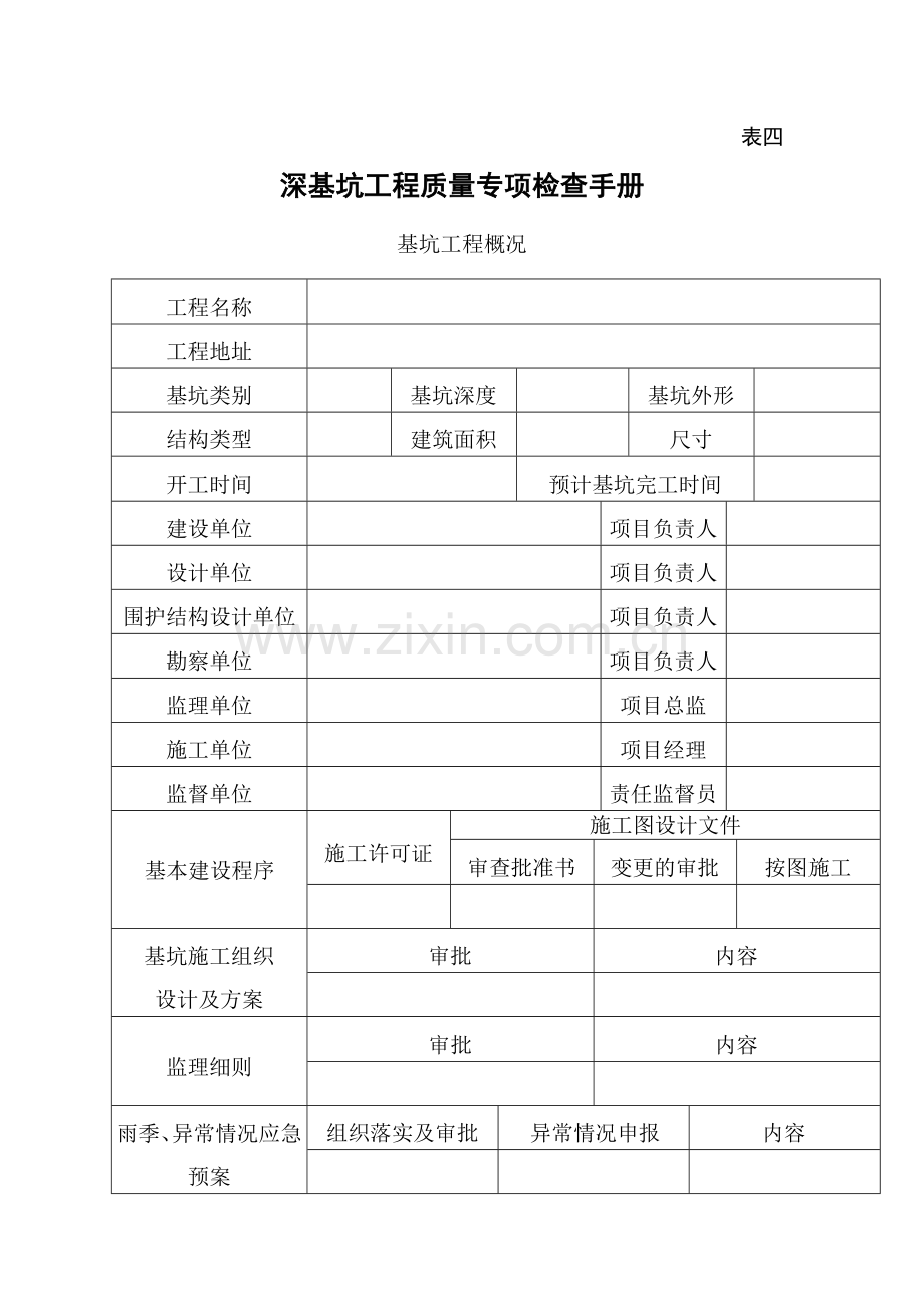 天津市深基坑工程质量专项检查手册doc-天津市深基坑工程.docx_第1页