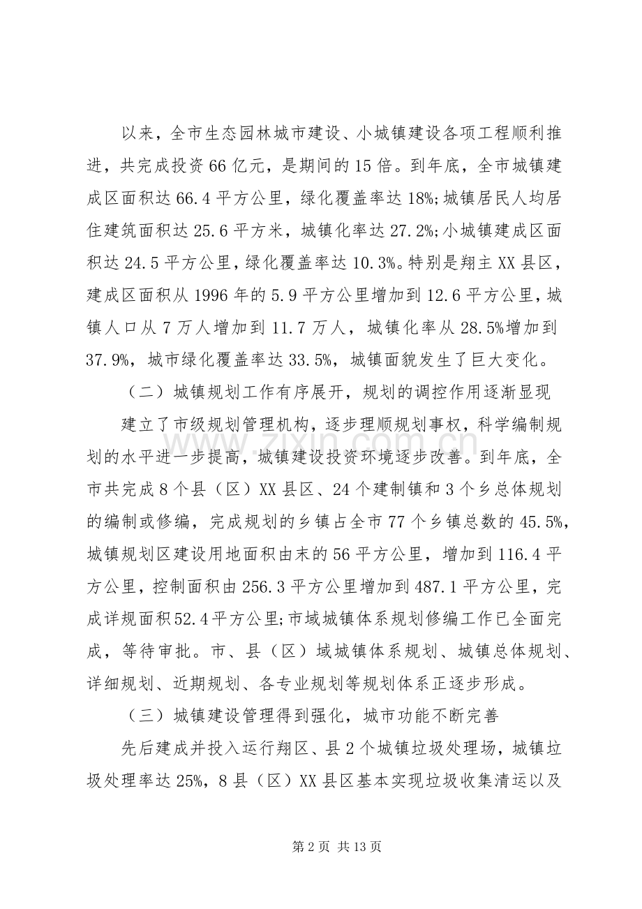 城乡建设工作会议讲话发言材料.docx_第2页