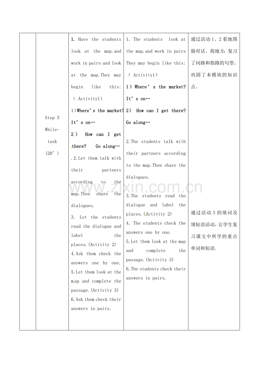 广东省惠东县教育教学研究室七年级英语下册 Module 6 Unit 3 Language in use教案 （新版）外研版-（新版）外研版初中七年级下册英语教案.doc_第3页