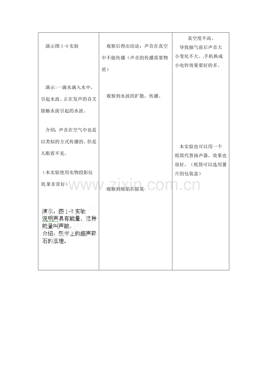 江苏省常州市溧阳市周城初级中学八年级物理上册《声音是什么》教案2 苏科版.doc_第3页