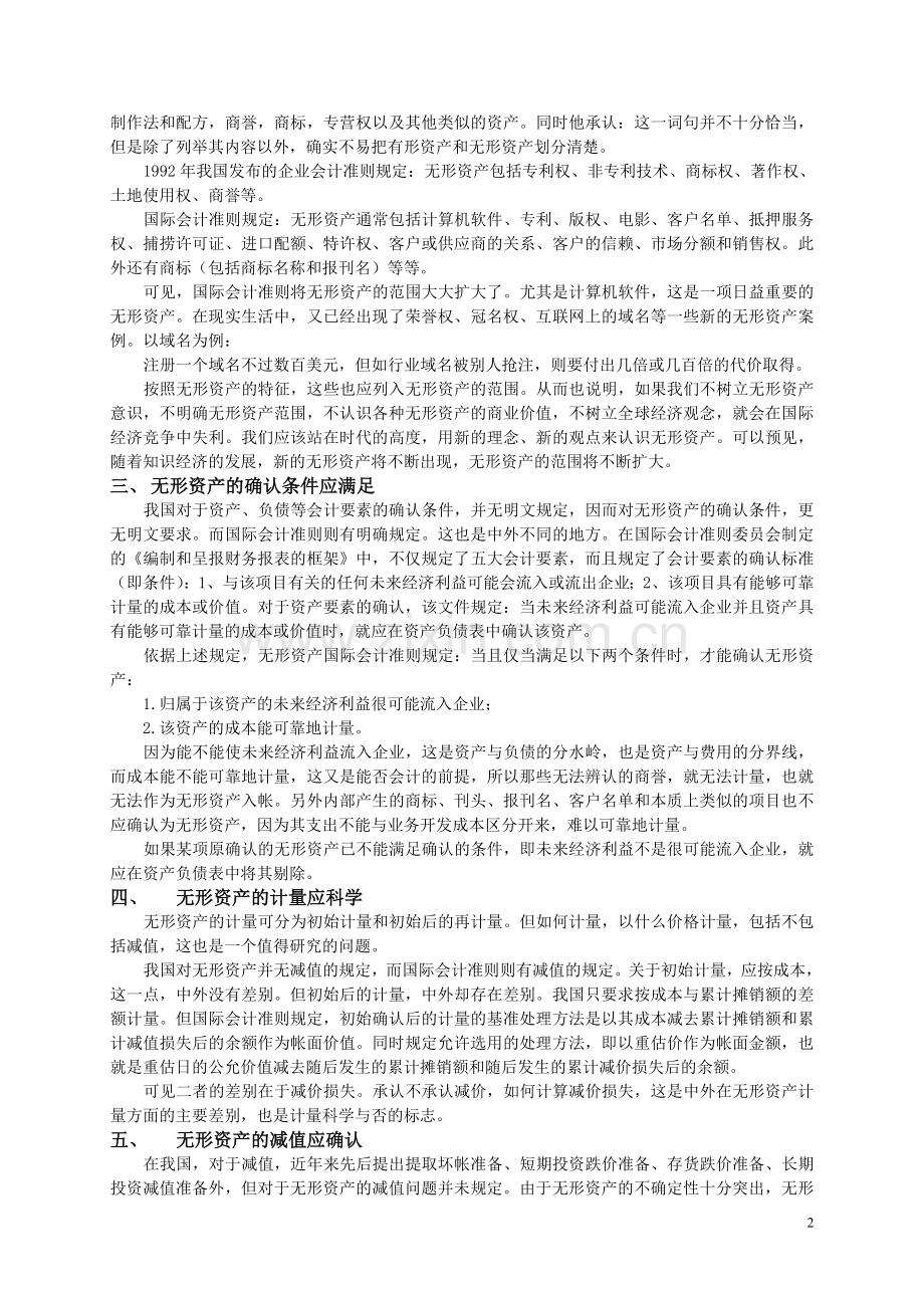 《无形资产》国际会计准则对我们的启迪.doc_第2页